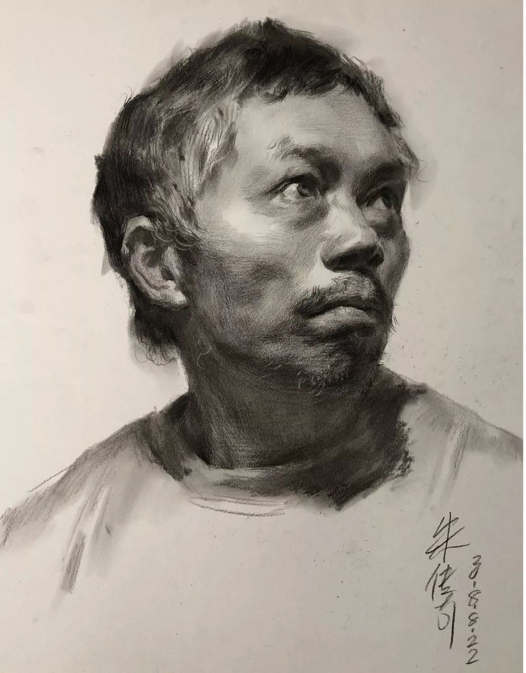 朱传奇素描头像作品(图45)