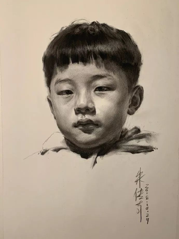 朱传奇素描头像作品(图40)
