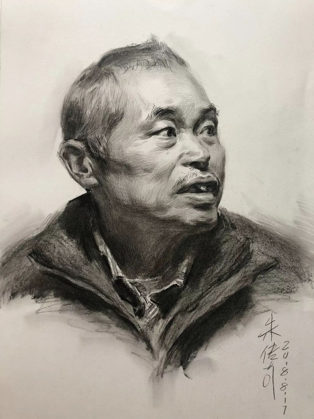 朱传奇素描头像作品(图50)