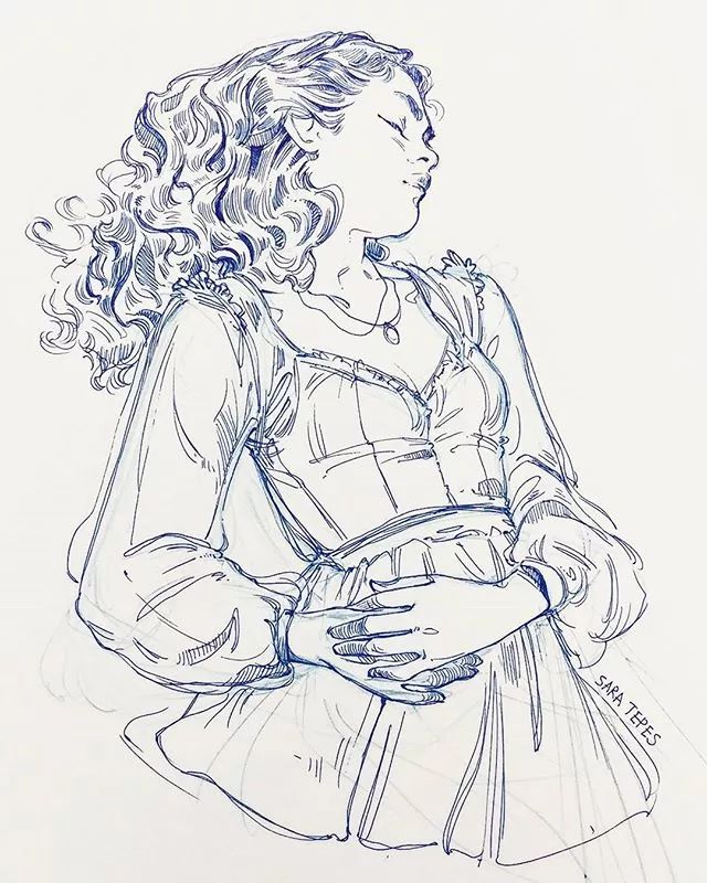 美国女画家 Sara Tepes 的速写作品(图2)