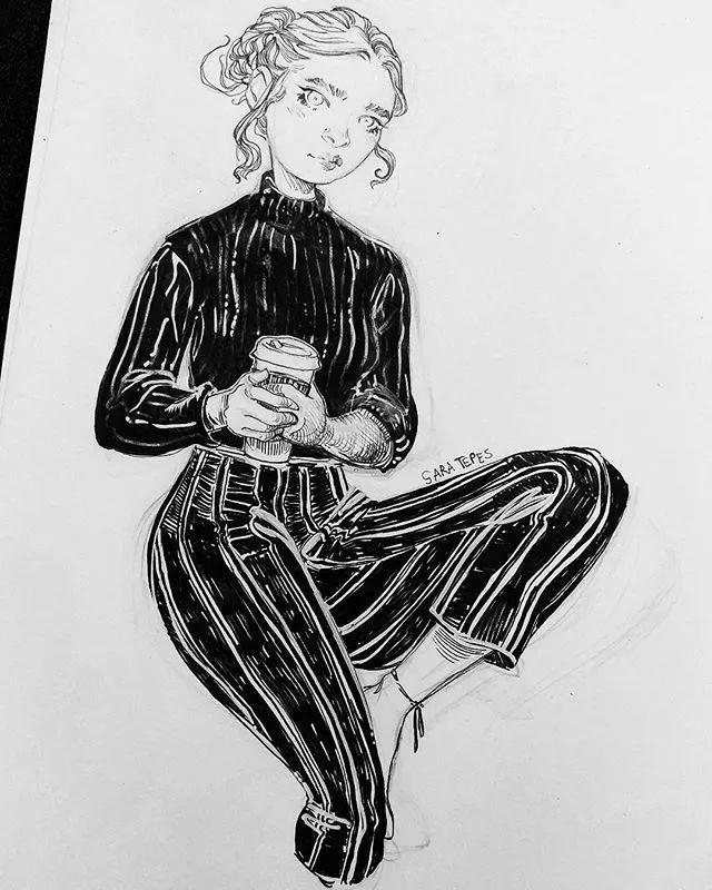 美国女画家 Sara Tepes 的速写作品(图42)