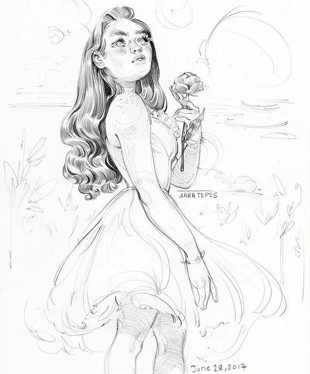 美国女画家 Sara Tepes 的速写作品(图26)
