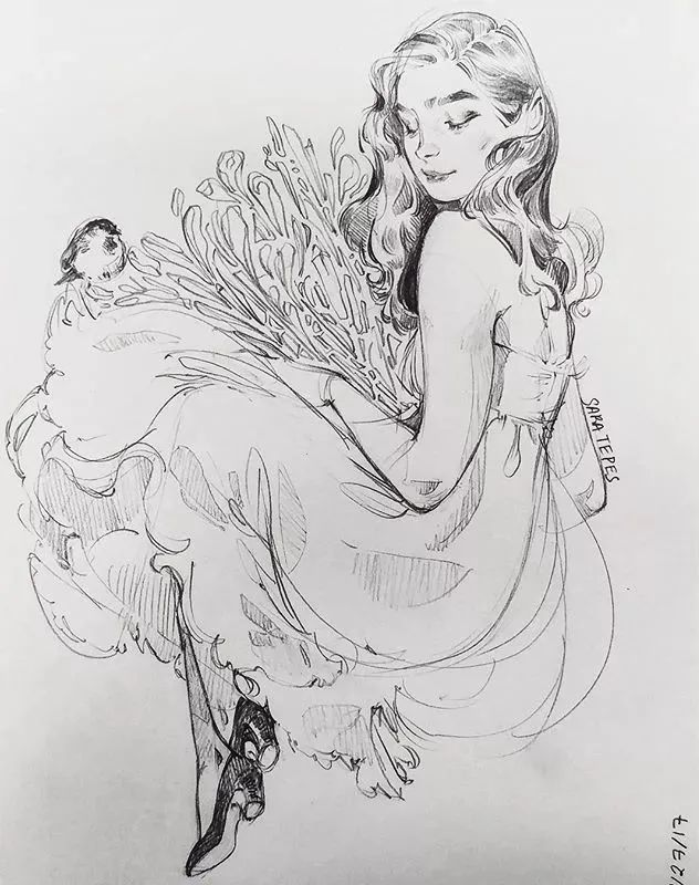 美国女画家 Sara Tepes 的速写作品(图23)