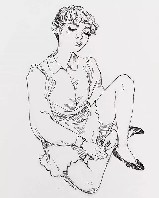 美国女画家 Sara Tepes 的速写作品(图29)