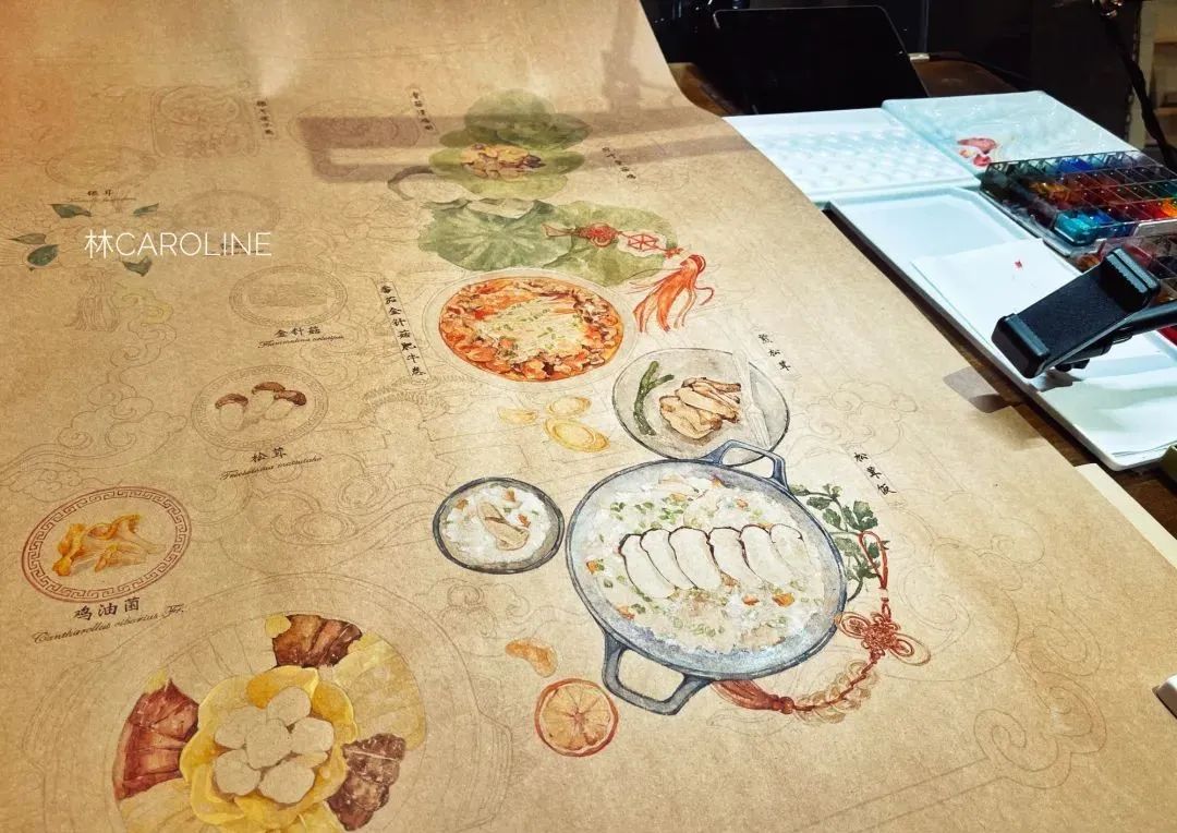 最美插画师李晓林丨成名于二十四节气画作，用水彩画出了最正宗的中国风味！(图4)