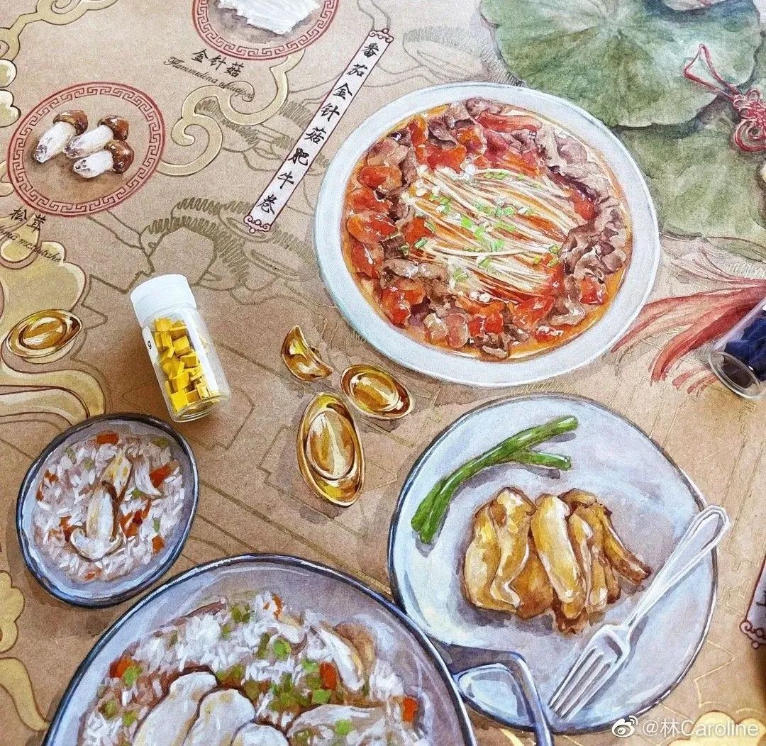 最美插画师李晓林丨成名于二十四节气画作，用水彩画出了最正宗的中国风味！(图8)