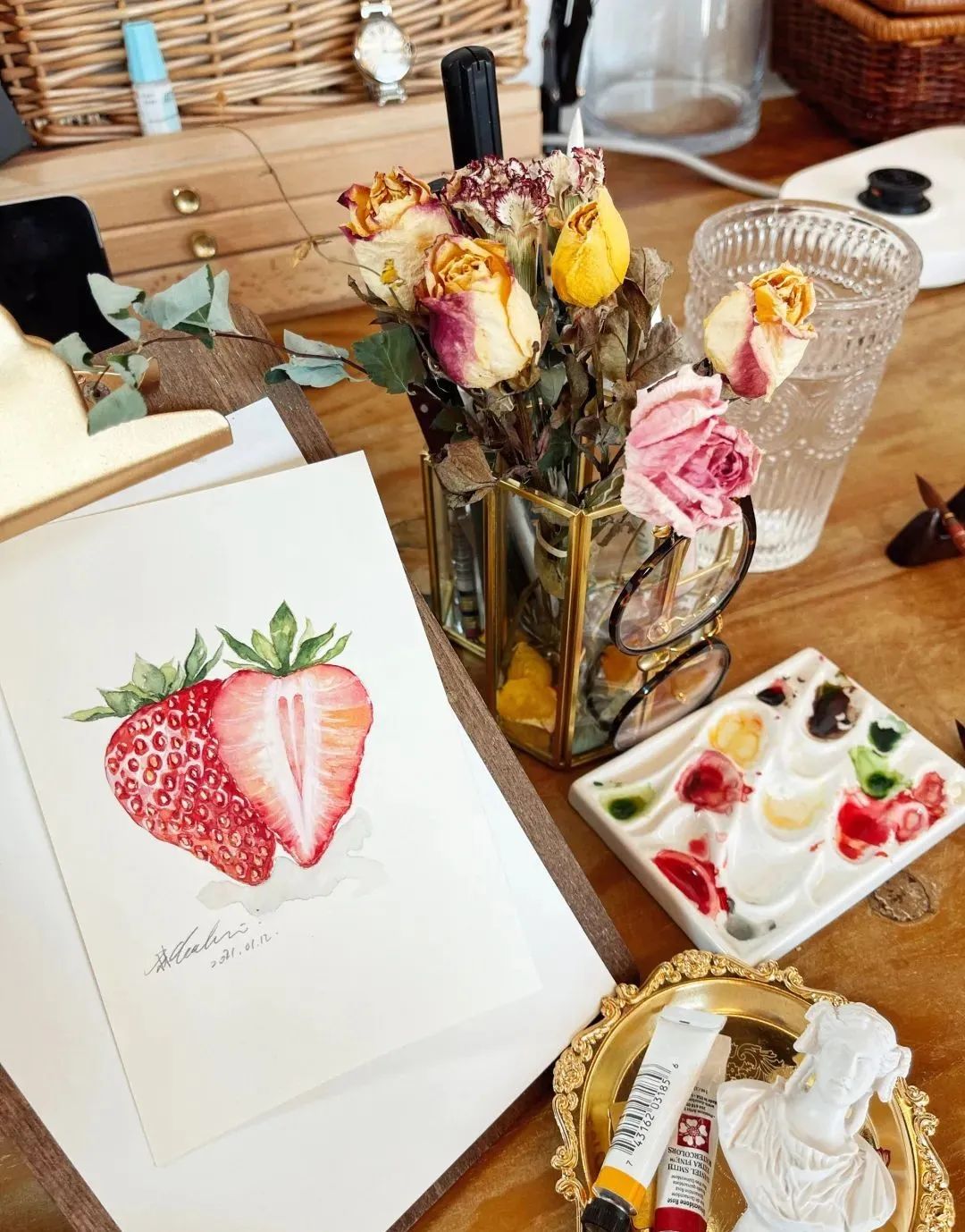 最美插画师李晓林丨成名于二十四节气画作，用水彩画出了最正宗的中国风味！(图72)