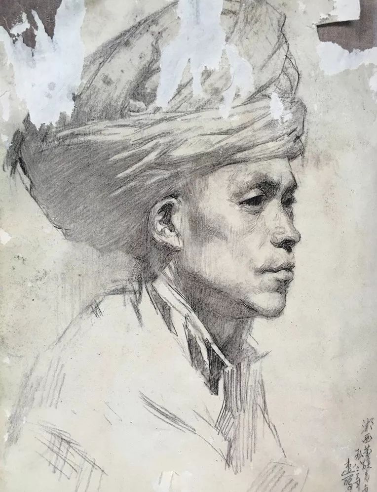 央美孙滋溪教授，素描作品欣赏(图3)