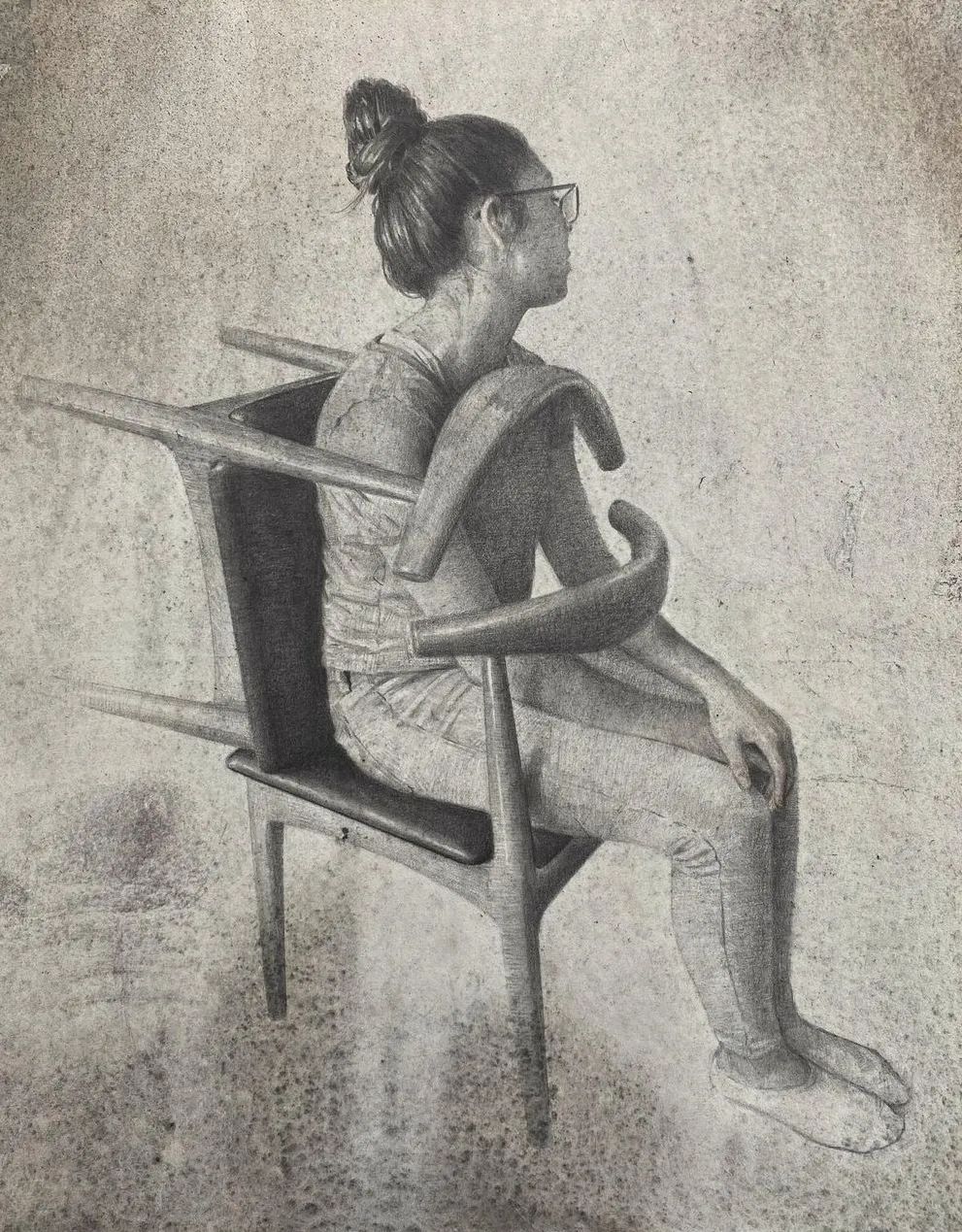 当代艺术家约翰·巴里奥斯的人物素描作品！(图6)
