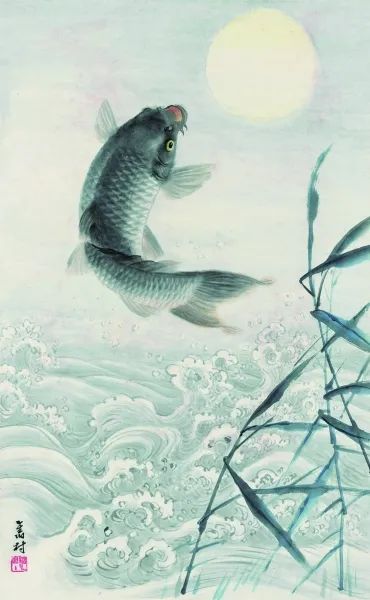 一组国画锦鲤，万事顺遂!(图10)