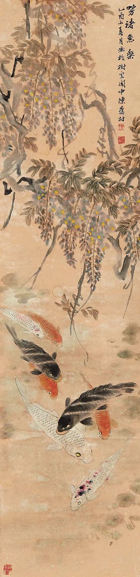 一组国画锦鲤，万事顺遂!(图14)