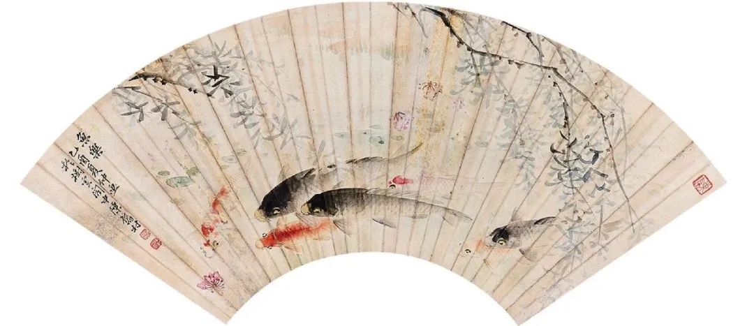 一组国画锦鲤，万事顺遂!(图2)