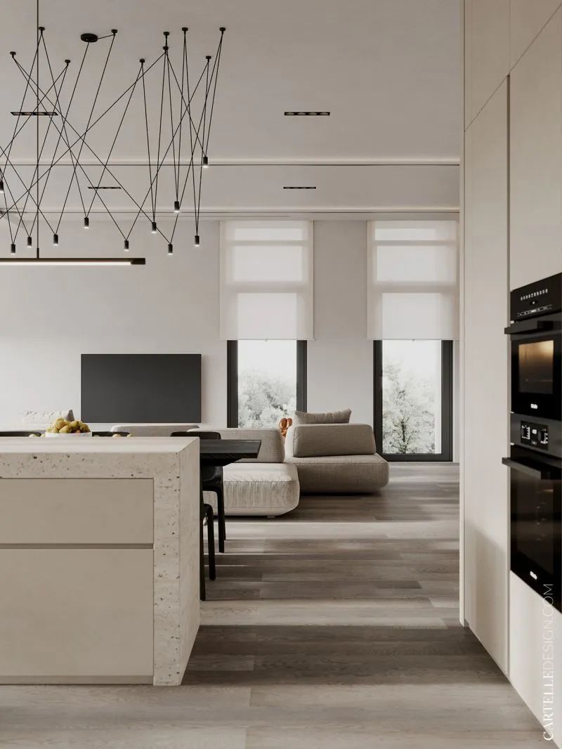 165㎡四口之家，简约温馨的住宅！(图8)