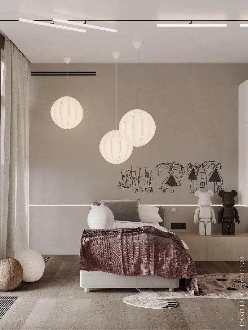 165㎡四口之家，简约温馨的住宅！(图30)