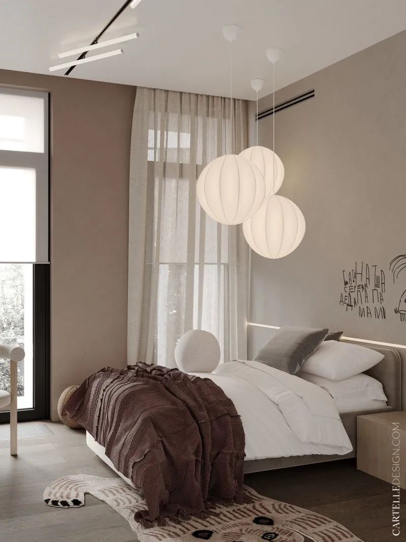 165㎡四口之家，简约温馨的住宅！(图29)