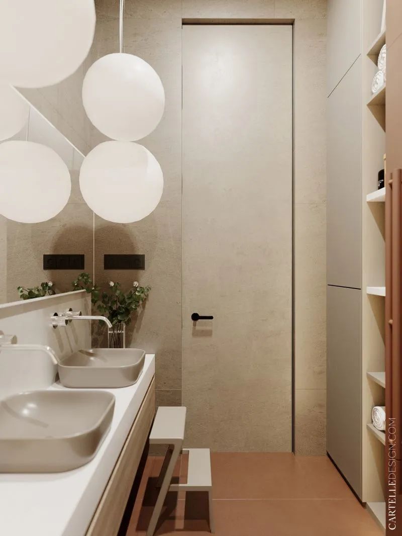 165㎡四口之家，简约温馨的住宅！(图38)