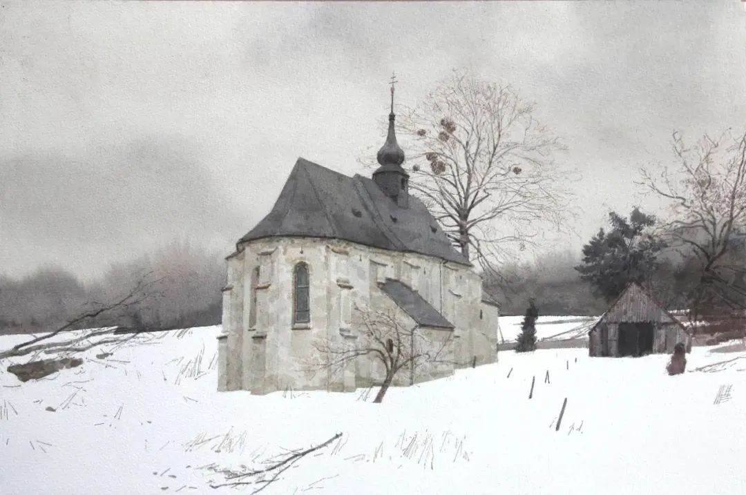 李意淳风景绘画作品,在他的画中感受古建筑的无穷魅力(图14) 李意淳风景绘画作品,在他的画中感受古建筑的无穷魅力(图14)