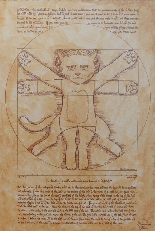 当猫咪“入侵”世界名画,网友们都被萌翻了(图14) 当猫咪“入侵”世界名画,网友们都被萌翻了(图14)
