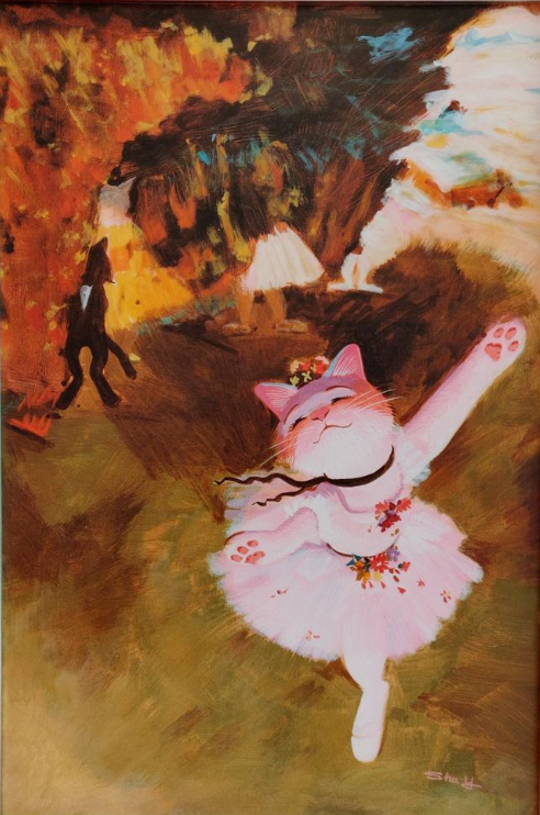 当猫咪“入侵”世界名画,网友们都被萌翻了(图26) 当猫咪“入侵”世界名画,网友们都被萌翻了(图26)