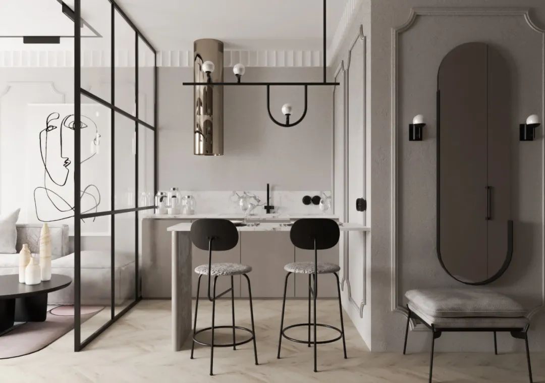 42㎡小户型住宅设计方案，一个人住超舒服！(图11)