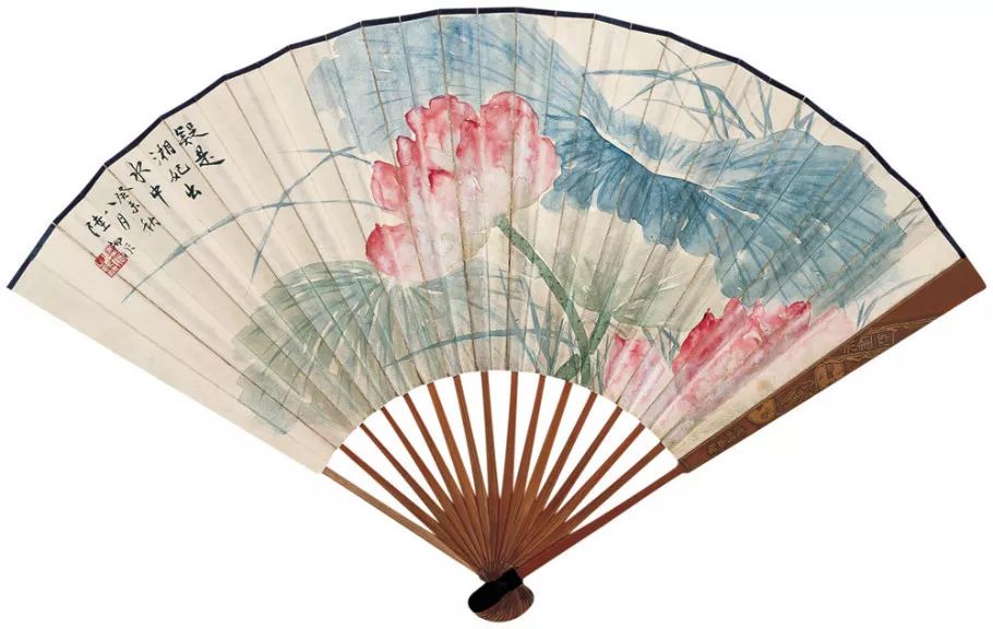 国美老教授陆抑非的没骨荷花，太好看了(图24)