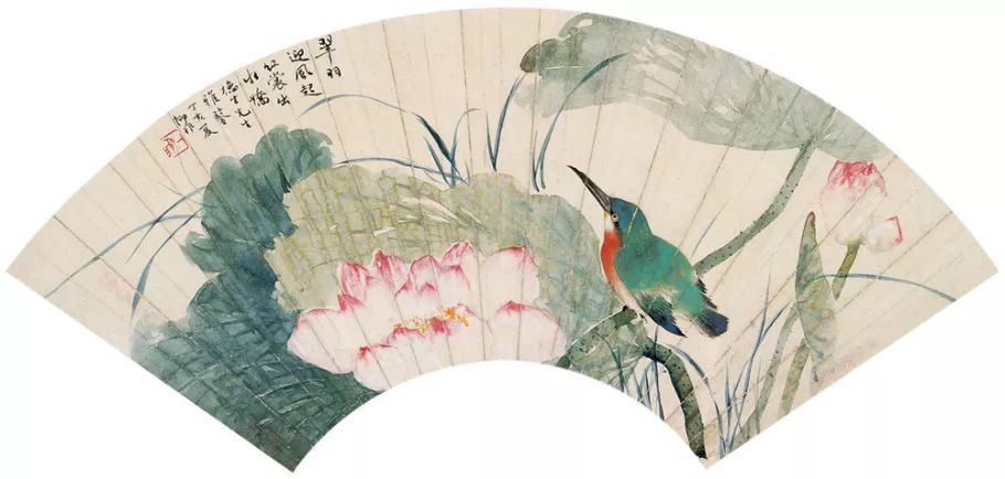国美老教授陆抑非的没骨荷花，太好看了(图20)