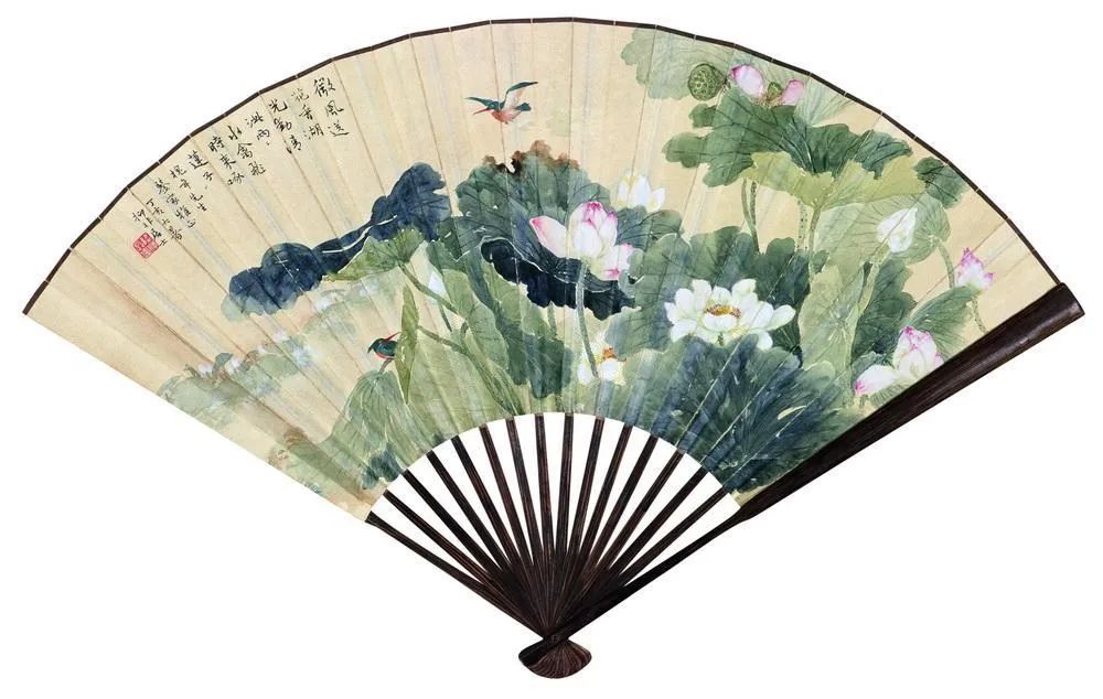 国美老教授陆抑非的没骨荷花，太好看了(图26)