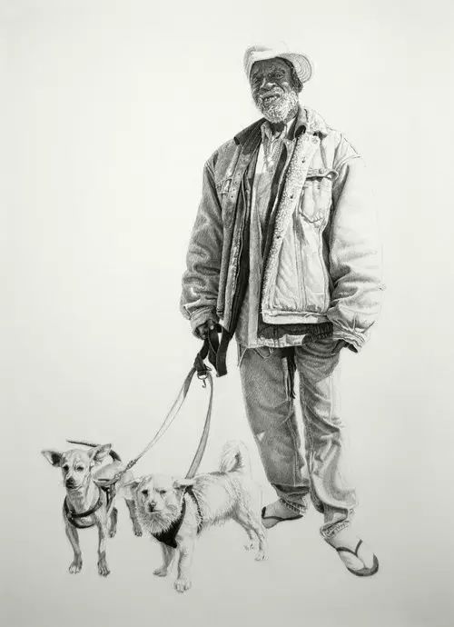 一组超酷的人像素描作品！(图10)