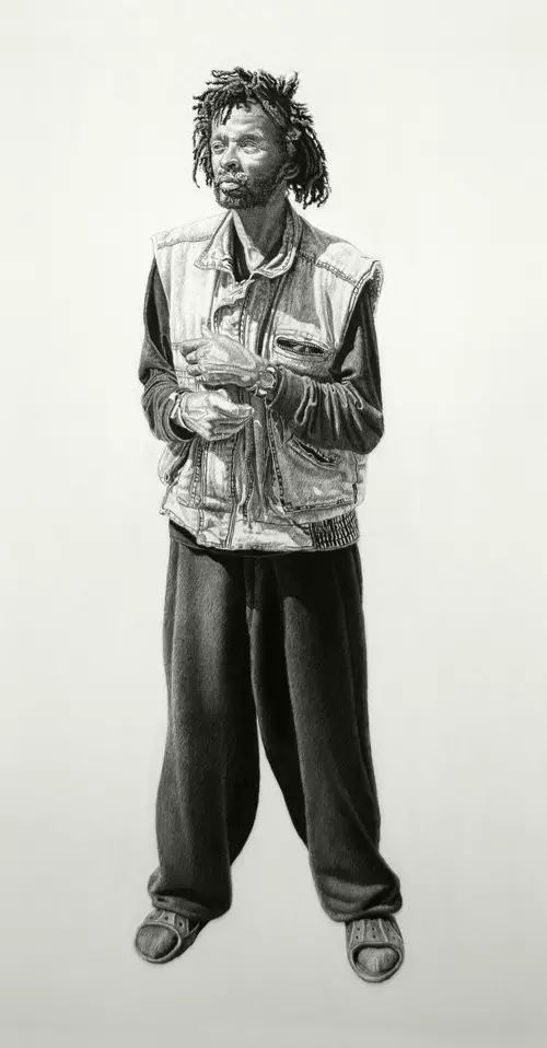 一组超酷的人像素描作品！(图9)