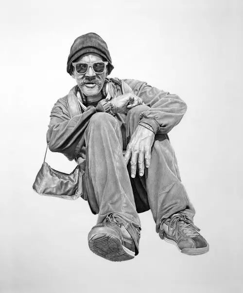 一组超酷的人像素描作品！(图13)