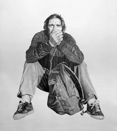 一组超酷的人像素描作品！(图14)