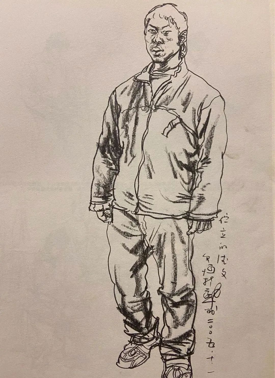 南开大学张文恒教授的素描作品，速写作品欣赏！(图10)