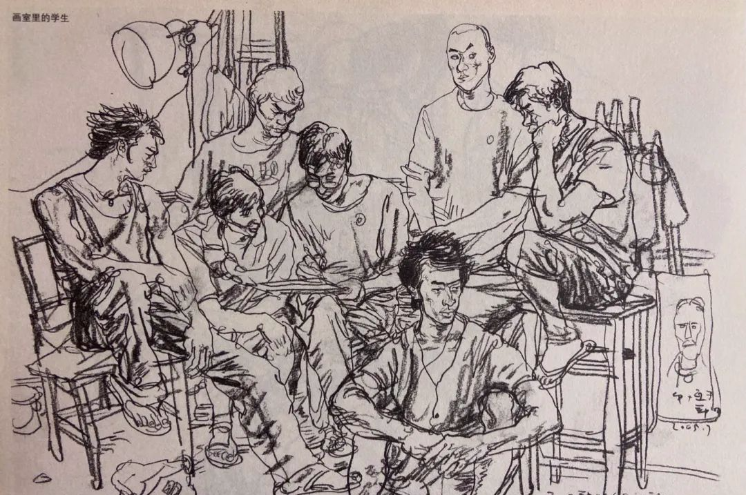 南开大学张文恒教授的素描作品，速写作品欣赏！(图19)
