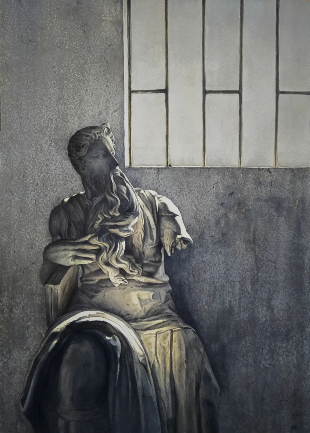 广州美术学院水彩画硕士研究生梁紫嫣的毕业创作和近期作品(图13)