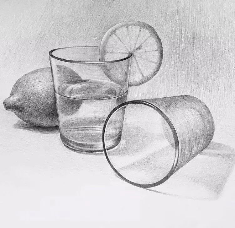 一组优秀的石膏静物素描作品(图7)