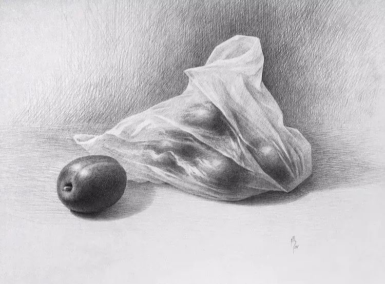 一组优秀的石膏静物素描作品(图10)