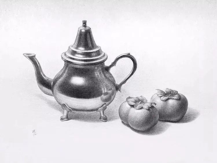 一组优秀的石膏静物素描作品(图15)