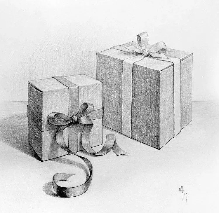 一组优秀的石膏静物素描作品(图14)