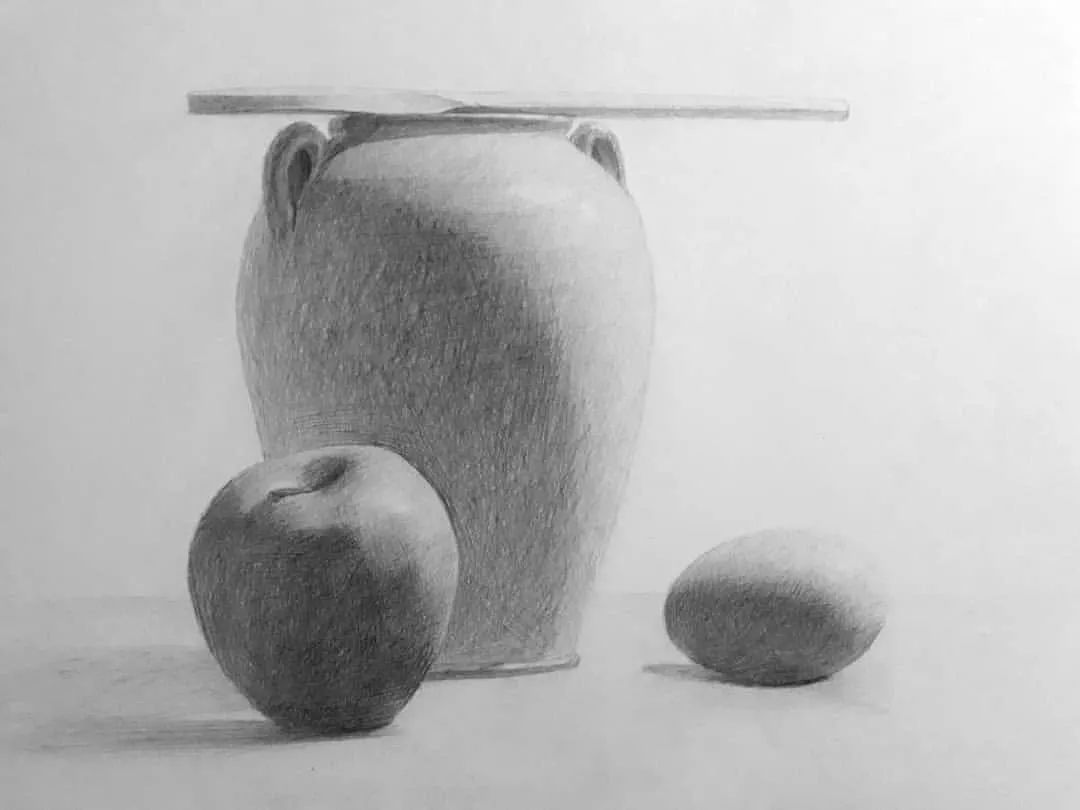 一组优秀的石膏静物素描作品(图24)