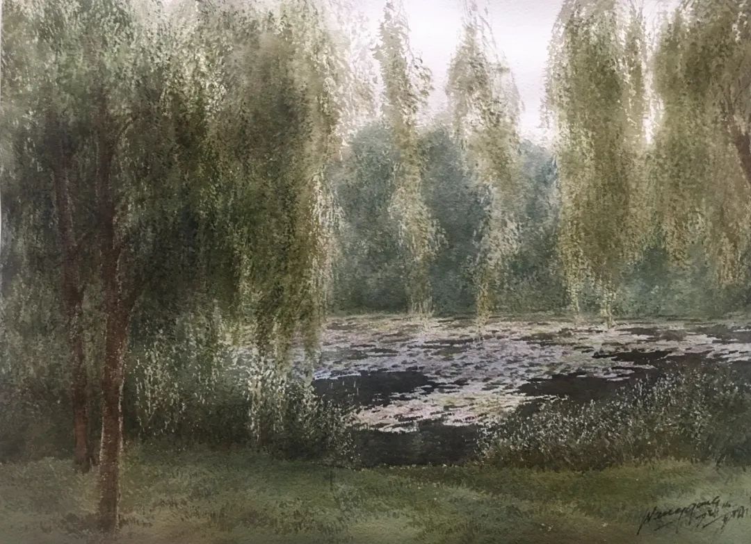 当花香馥郁的莫奈花园遇上水彩…(图10)