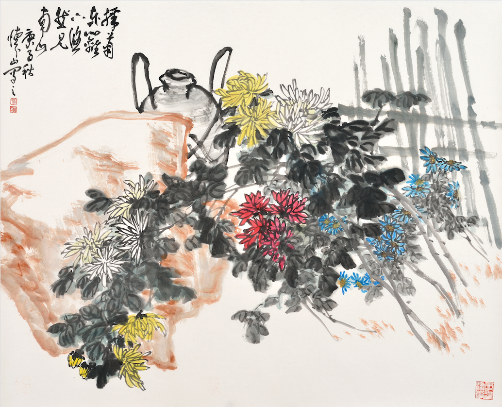 紫禁之巅·翰彩文华——刘怀山画展在京举办(图8)