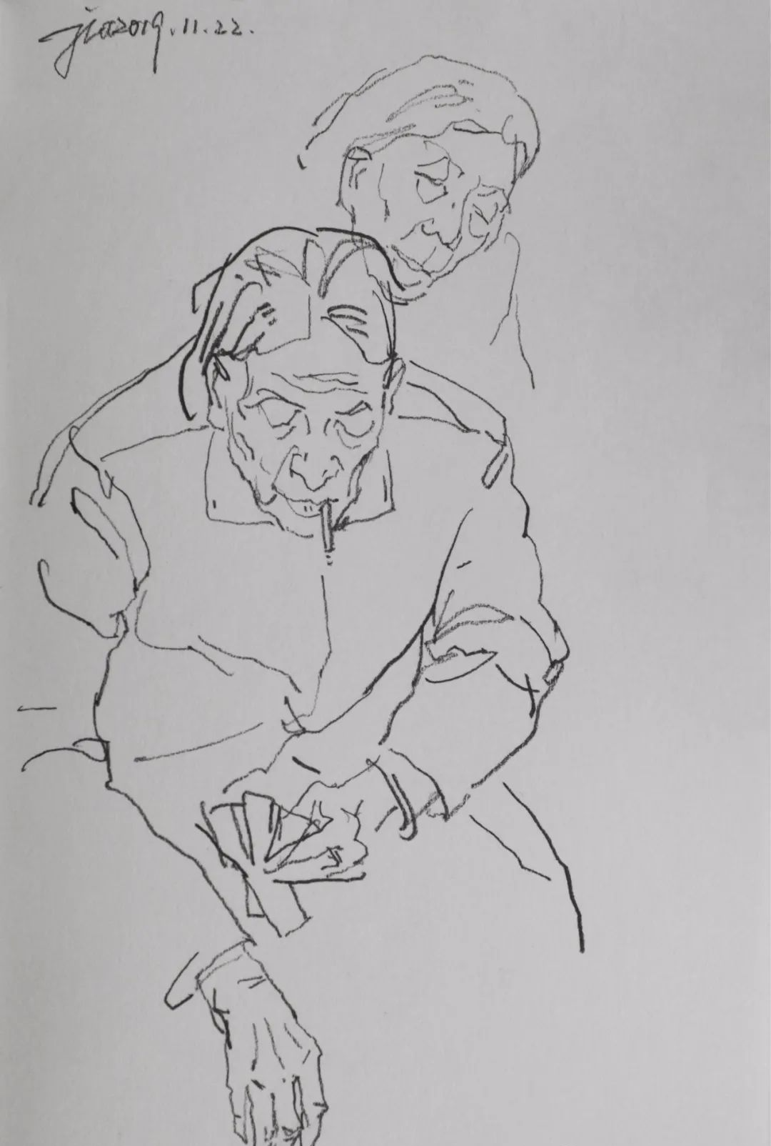 西安美术学院张元稼教授的素描与速写作品(图70)
