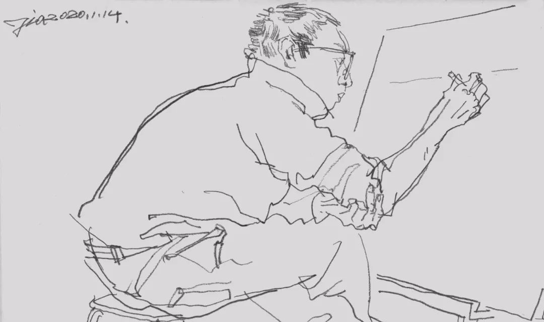 西安美术学院张元稼教授的素描与速写作品(图76)