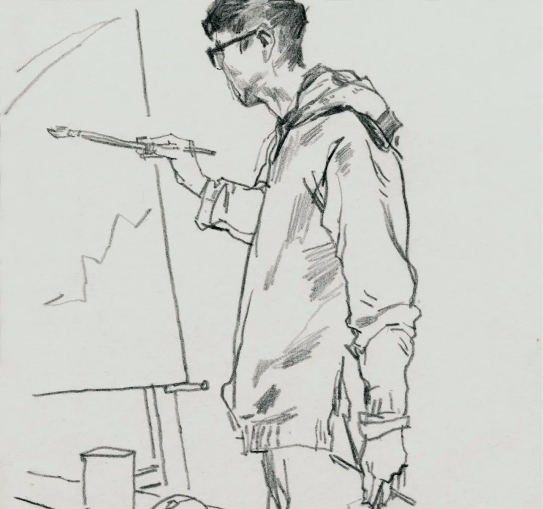 西安美术学院张元稼教授的素描与速写作品(图93)