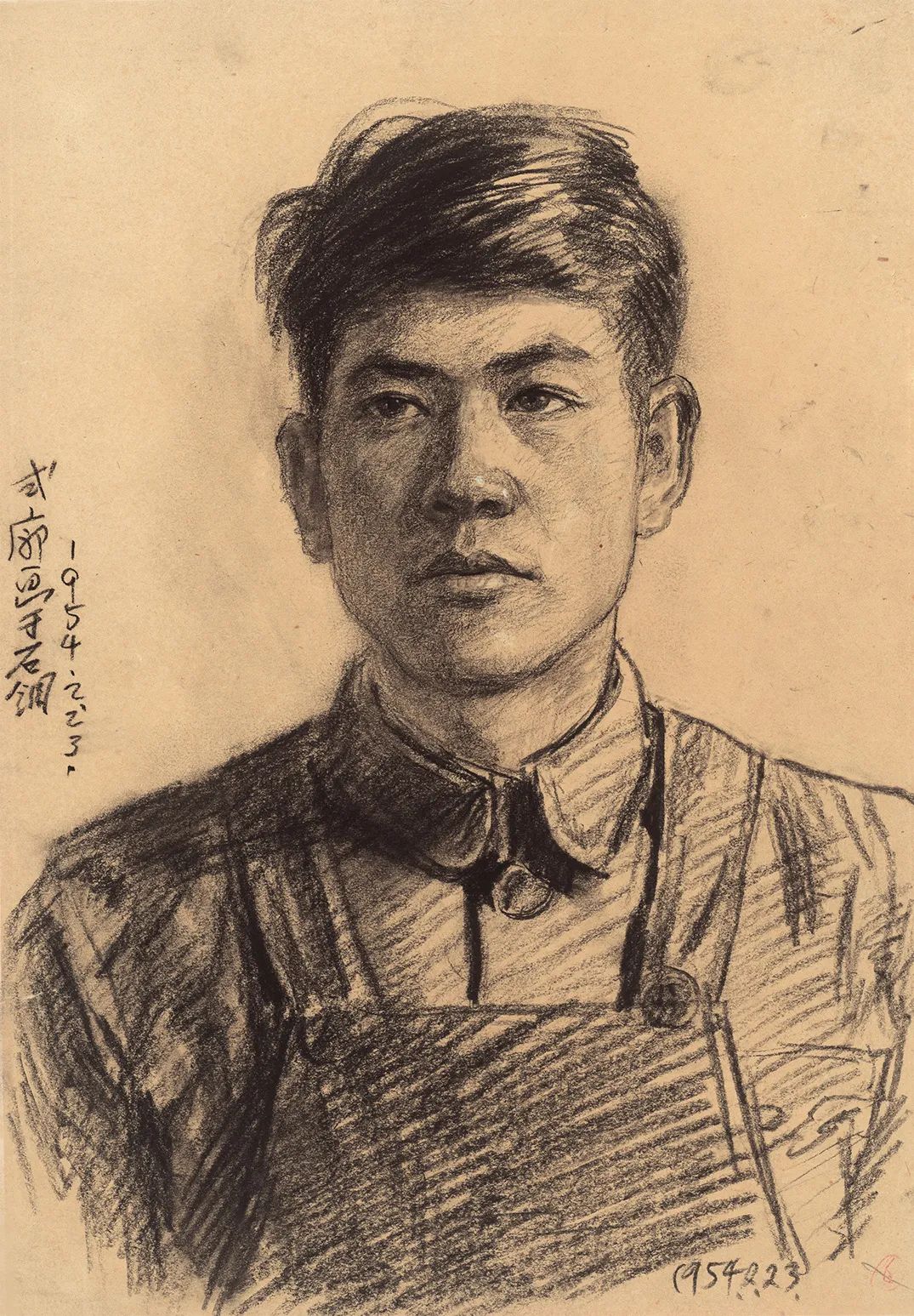 中央美术学院王式廓教的人物素描作品(图1)