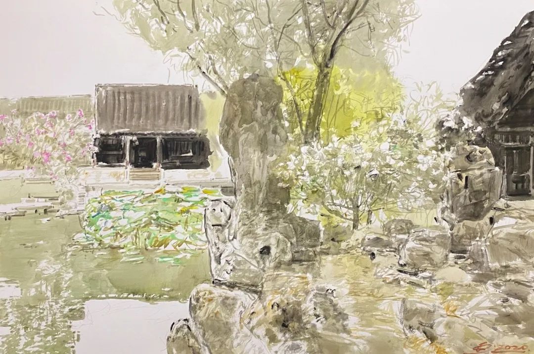 赵云龙水彩艺术展——“在水之湄”在苏州卓美术馆开幕(图26)