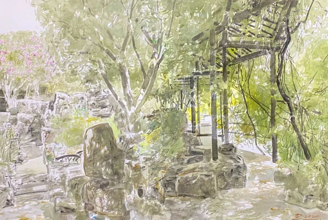 赵云龙水彩艺术展——“在水之湄”在苏州卓美术馆开幕(图28)