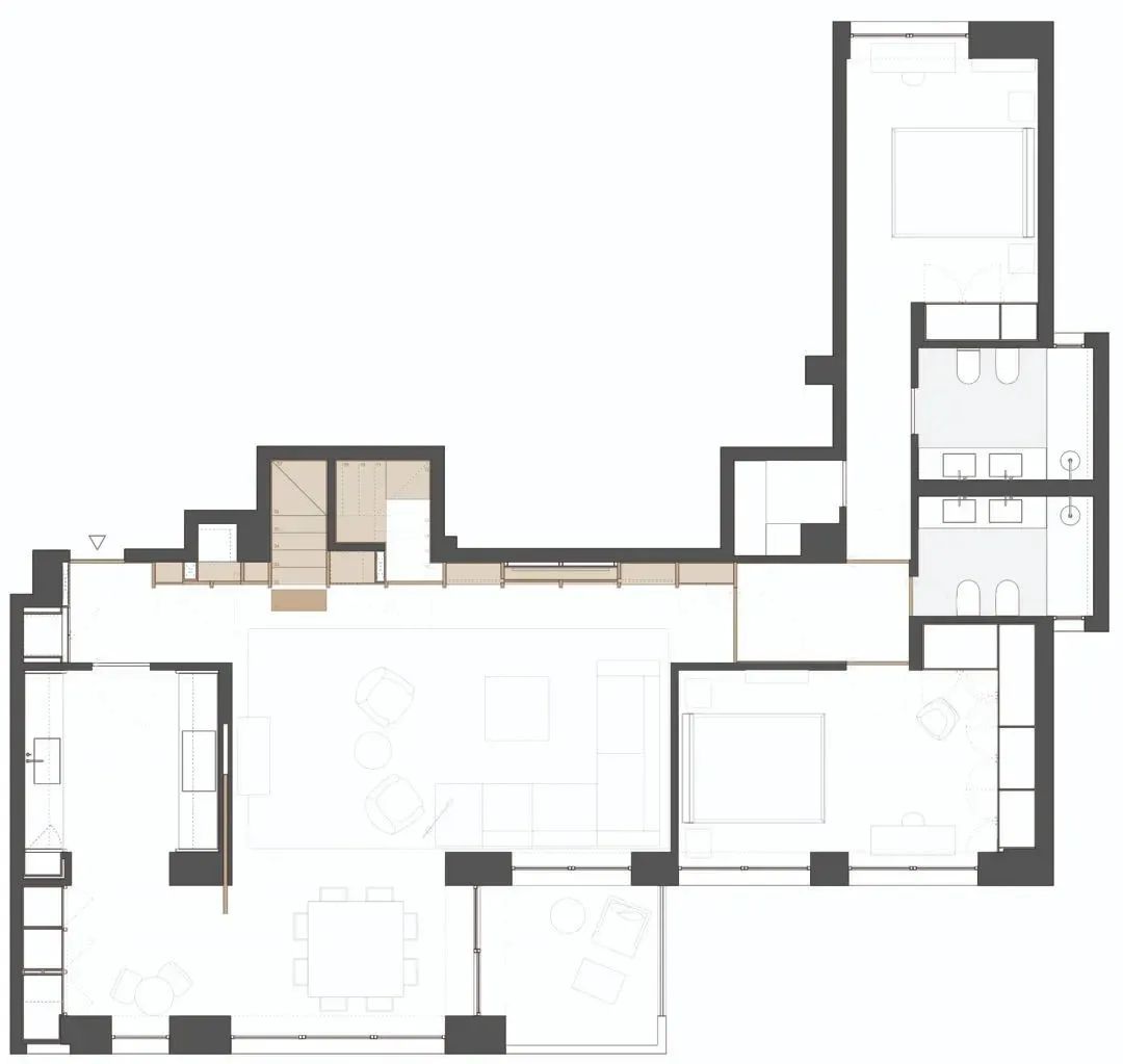 3套侘寂风公寓，质朴简约的高级感(图20)