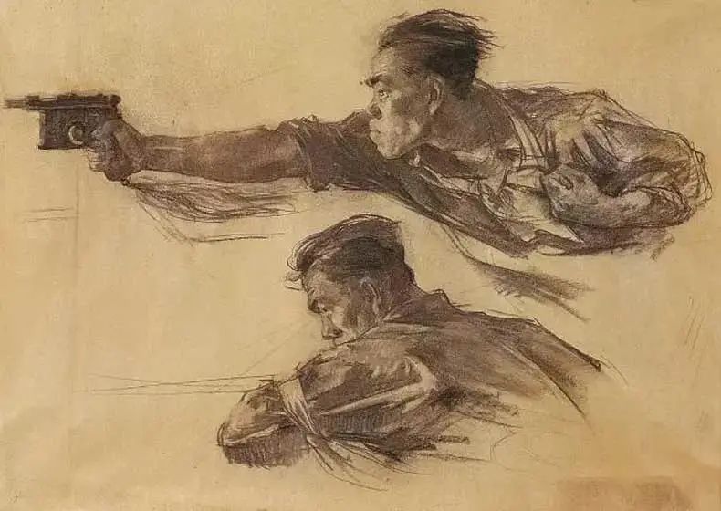 中国画素描大师：李斛作品(图27)