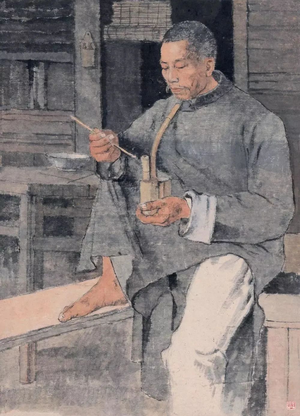 中国画素描大师：李斛作品(图33)